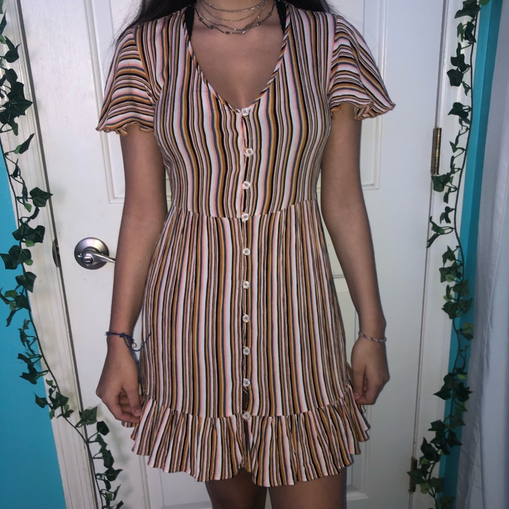 Cute Summer Colorful Striped Dress